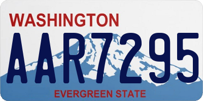 WA license plate AAR7295