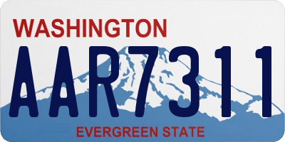 WA license plate AAR7311