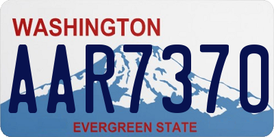 WA license plate AAR7370