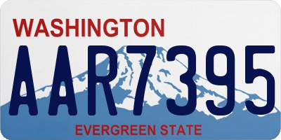 WA license plate AAR7395