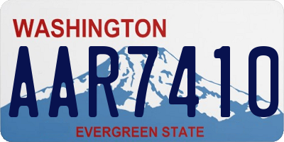 WA license plate AAR7410