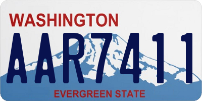 WA license plate AAR7411
