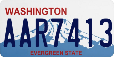 WA license plate AAR7413