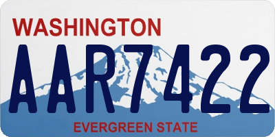 WA license plate AAR7422