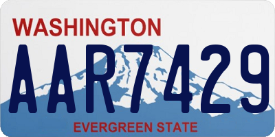 WA license plate AAR7429