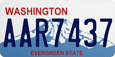 WA license plate AAR7437
