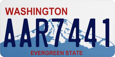 WA license plate AAR7441