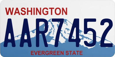 WA license plate AAR7452