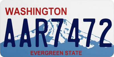 WA license plate AAR7472