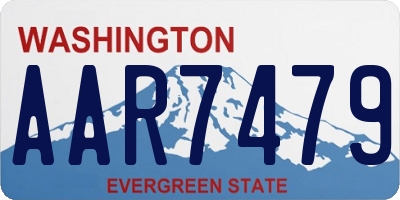 WA license plate AAR7479