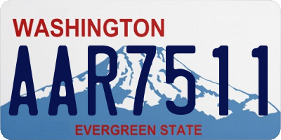 WA license plate AAR7511