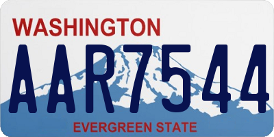WA license plate AAR7544
