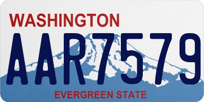 WA license plate AAR7579
