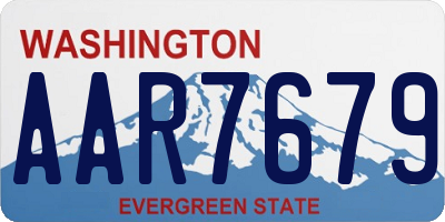 WA license plate AAR7679