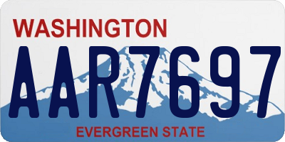 WA license plate AAR7697