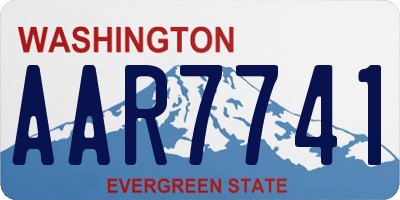 WA license plate AAR7741