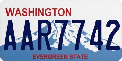 WA license plate AAR7742