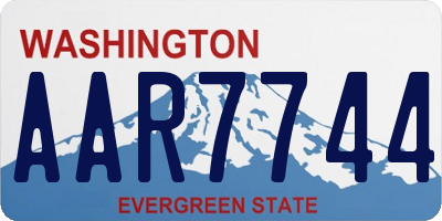 WA license plate AAR7744