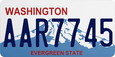 WA license plate AAR7745