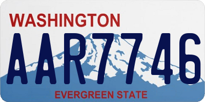 WA license plate AAR7746