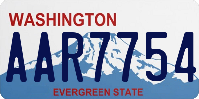 WA license plate AAR7754