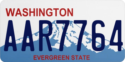 WA license plate AAR7764