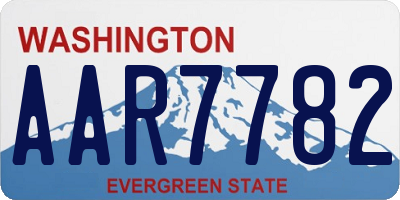 WA license plate AAR7782
