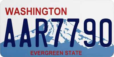 WA license plate AAR7790