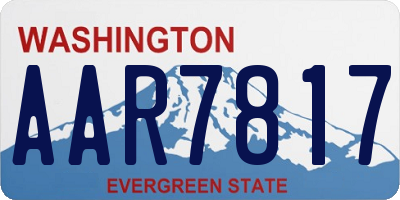 WA license plate AAR7817