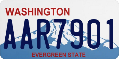 WA license plate AAR7901