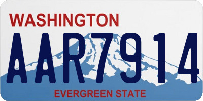 WA license plate AAR7914