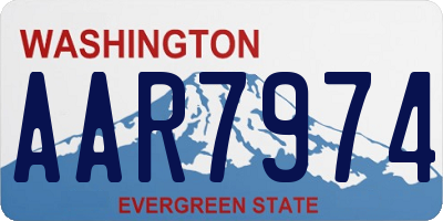 WA license plate AAR7974