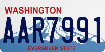 WA license plate AAR7991