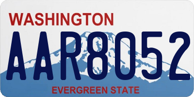 WA license plate AAR8052