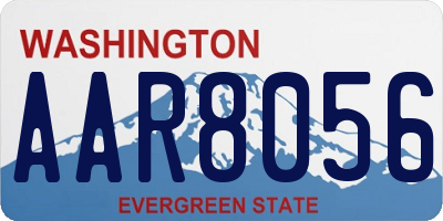 WA license plate AAR8056