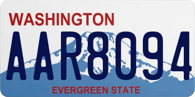 WA license plate AAR8094