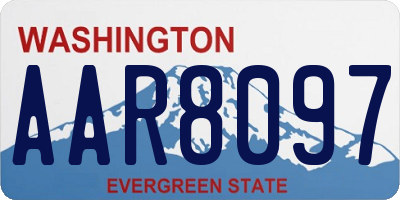 WA license plate AAR8097