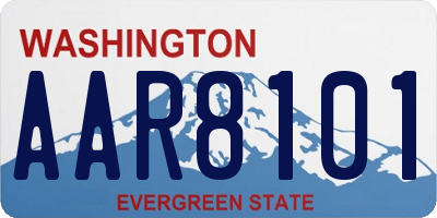 WA license plate AAR8101