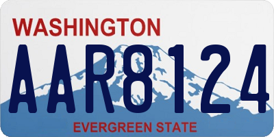 WA license plate AAR8124