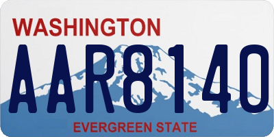 WA license plate AAR8140