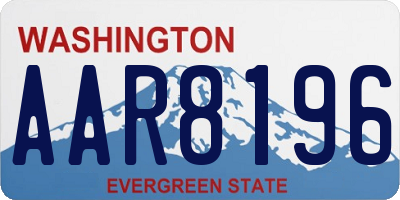 WA license plate AAR8196