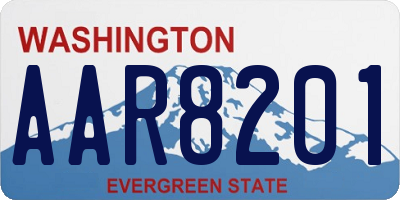 WA license plate AAR8201