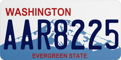 WA license plate AAR8225