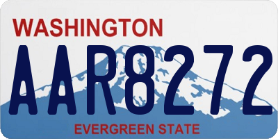 WA license plate AAR8272