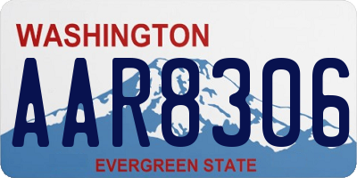 WA license plate AAR8306