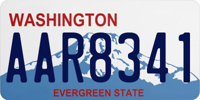 WA license plate AAR8341