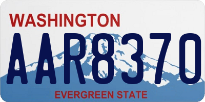 WA license plate AAR8370