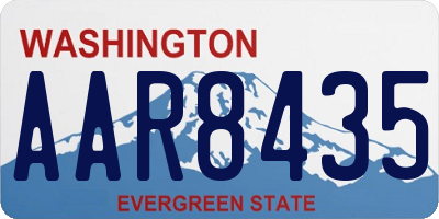WA license plate AAR8435