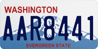 WA license plate AAR8441