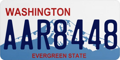 WA license plate AAR8448